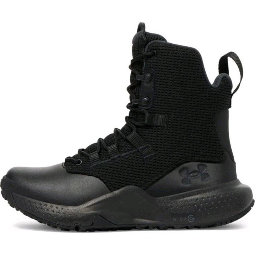 Under Armour 3028724 Women's Micro G Stellar 8" Tactical Duty Boots, Black